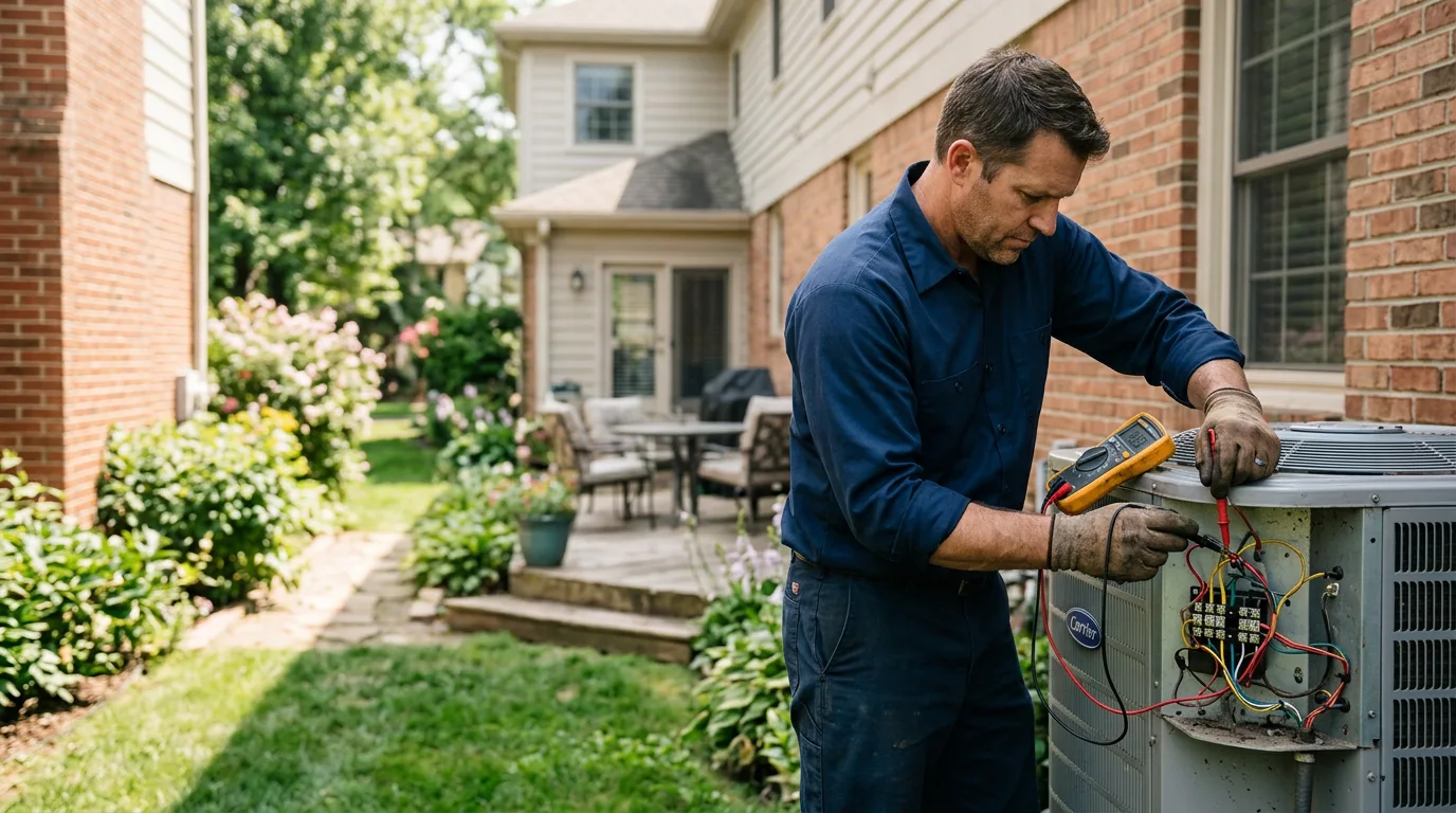 HVAC technician working near Phelps, KY